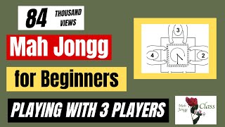 How to play American Mah Jongg with 3 Three players FUN HOUSE RULES Beginners 4  Lessons Learn [upl. by Frissell]