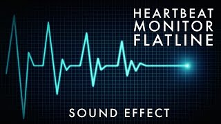 Heartbeat ❤️ Monitor Flatline  Sound Effect [upl. by Hctub]