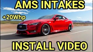 AMS Intake Install Q50 Q60 Redsport [upl. by Marna]