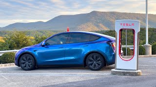 Extremely Easy 1000 Mile Tesla Model Y Road Trip Up The East Coast [upl. by Notslar751]