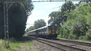 Class 317s pass the Hertfordshire countryside for Hertford East [upl. by Annoj239]