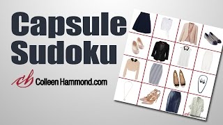 Easy Capsule Wardrobe with Closet Sudoku Bingo  Colleen Hammond [upl. by Appel722]