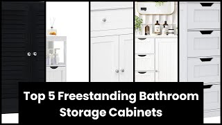 【Bathroom storage cabinet freestanding】Top 5 Freestanding Bathroom Storage Cabinets 1️⃣ [upl. by Firehs]