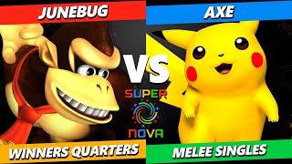 Supernova 2024 Winners Quarters  Junebug DK Vs Axe Pikachu Smash Melee Tournament [upl. by Glarum]