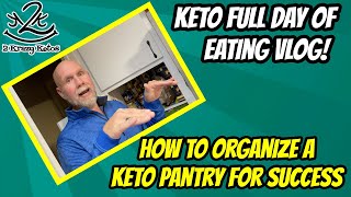 How to organize your pantry for keto  Keto full day of eating vlog  First meal of 2021 Prime Rib [upl. by Nilkoorb542]