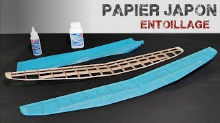 Entoilage au papier Japon avec les produits Deluxe Materials [upl. by Ydak]