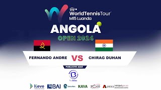 FERNANDO ANDRE VS CHIRAG DUHAN ANGOLA OPEN M152024 [upl. by Rolan777]