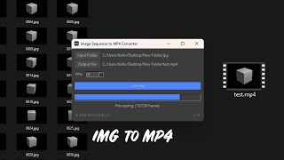 Image Sequence to MP4  Blender 42 [upl. by Yrocej]