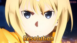 『Lyrics AMV』 Sword Art Online Alicization War of Underworld OP 1 Full 【Resolution  Tomatsu Haruka】 [upl. by Uke]