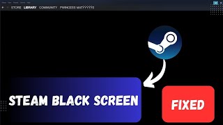 How To Fix Black Screen On Steam Tutorial [upl. by Varini]