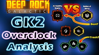 Deepcore GK2 Overclock Analysis  Deep Rock Galactic [upl. by Castra]