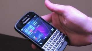 Hands on with the BlackBerry Q10 with Jeff Gadway from BlackBerry [upl. by Anitteb385]