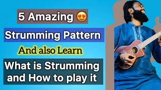 5 Easy ukulele strumming pattern to play many songs  What is strumming pattern ukulele [upl. by Aenert16]