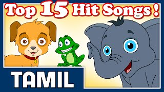 Top 15 Hit Songs For Kutties  30 Mins  Kids Best Tamil Cartoon Nursery Rhymes [upl. by Henrie]