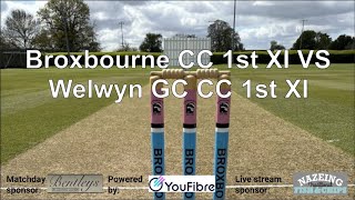 Broxbourne CC 1st XI VS Welwyn Garden City CC 1st XI [upl. by Iloj450]