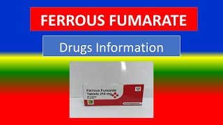 FERROUS FUMARATE  Generic Name  Brand Names How to use Precautions Side Effects [upl. by Ahsiuq]