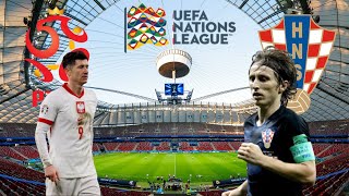 POLÔNIA x CROÁCIA  UEFA NATIONS LEAGUE 2425 [upl. by Atikan]