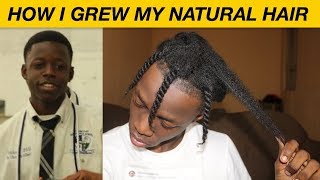 HOW I GREW MY NATURAL HAIR LONG  MY NATURAL HAIR JOURNEY UPDATE [upl. by Elnora673]