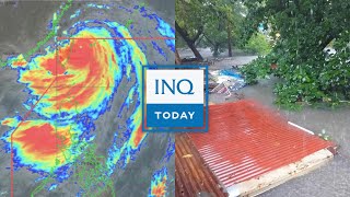 Carina intensifies further may become super typhoon Flood hits Metro Manila roads  INQToday [upl. by Linson]