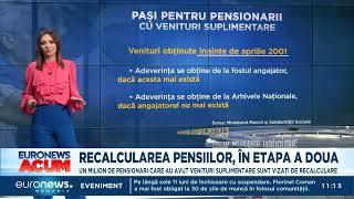 Recalculare pensii 2024 Care sunt pașii pentru pensionarii cu venituri suplimentare [upl. by Anyrak]