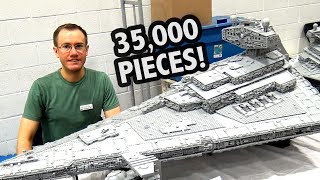 GIANT LEGO Star Destroyer with Full Interior Custom Star Wars [upl. by Micheline]