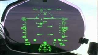 Landing seen through HUD Head Up Display [upl. by Sauer]