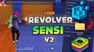 REVOLVER V2 Quantum xd Paid sensi 🤯 Give More headshot and FPS Revealed 100  BlueStacks 5 4k [upl. by Adnawad]