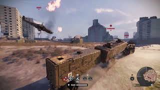 Military trailers being towed around Naukograd Bedlam Crossout [upl. by Hsirt]