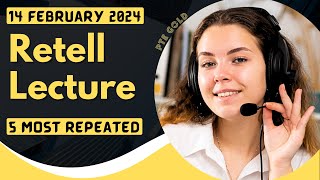 PTE Retell Lecture  FEBRUARY 2024  Most Repeated [upl. by Nico]