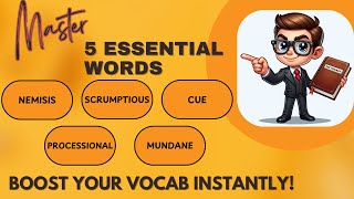 Five vocabulary words explained with examples and memory trick thevocabexplorer [upl. by Nelon417]