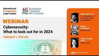 Webinar  Cybersecurity  What to look out for in 2024 [upl. by Gabriella]