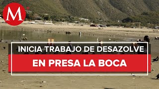 Arrancan trabajos de desazolve en la presa La Boca [upl. by Iridissa]