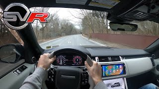 Range Rover Sport SVR POV with Straight piped exhaust Loud [upl. by Alaric735]