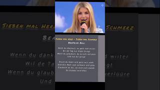 German Song  Sieben mal Herz  Sieben mal Schmerz  Beatrice Egli [upl. by Airyk777]