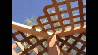 How to Build a Gazebo  17Installing Gazebo Roof Lattice [upl. by Errick]