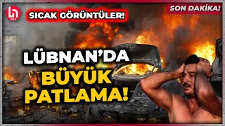 SON DAKİKA Lübnanda korkutan patlama İşte o görüntüler [upl. by Nnhoj599]