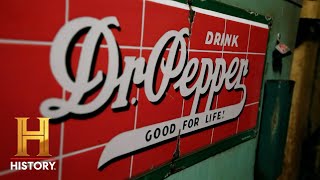 American Pickers Antique Dr Pepper Cooler Worth a Pretty Penny Season 24 [upl. by Yelkreb214]