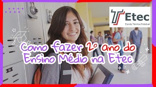 Como entrar direto no 2º ANO DO ENSINO MÉDIO NA ETEC pelas vagas remanescentes ATUALIZADO 🙌 [upl. by Ahsinhoj]