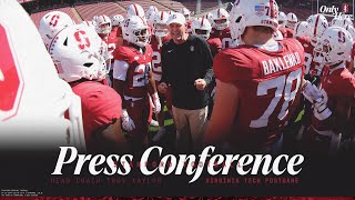 Stanford Football Postgame Press Conference  Virginia Tech [upl. by Hesketh]