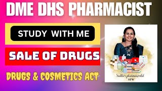 pharmacist grade 2Sale of drugsDrugs amp cosmetics actJurisprudence DHS pharmacist pharmacist [upl. by Hugon]