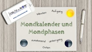 Mondkalender und Mondphasen [upl. by Cooperstein]