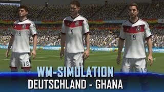 WM 2014  Simulation  Deutschland gegen Ghana in FIFA 14 [upl. by Concettina]