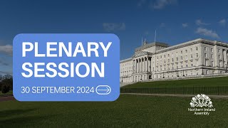 Plenary Session  Monday 30 September 2024 Part 2 200pm  close [upl. by Yddor814]