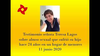 Testimonio señora Teresa Lagos sobre abusos de su hijo 11 junio 2020 [upl. by Trelu]