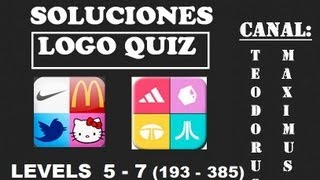 Soluciones Logo Quiz nivel 5  7 respuestas 193  385 [upl. by Rosa850]