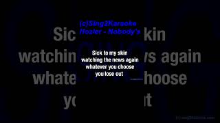 Hozier Nobodys Soldier Karaoke Version Lyrics [upl. by Aisauqal]