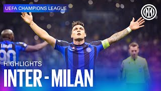 INTER 10 MILAN  HIGHLIGHTS  UEFA CHAMPIONS LEAGUE 2223 ⚽⚫🔵🇮🇹 [upl. by Nonnahsed169]