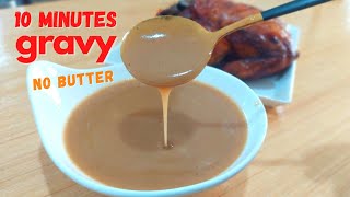 HOW TO MAKE PERFECT GRAVY  NO BUTTER GRAVY  GRAVY USING CHICKEN DRIPPINGS  MEAT JUICES [upl. by Yelbmik]