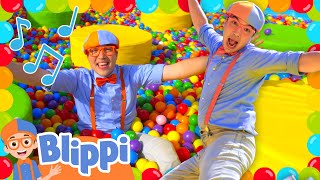 Blippi Jumps In The Ball Pit  BEST OF BLIPPI TOYS  Educational Videos for Kids [upl. by Zaller]