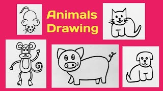 omnivores animals drawingomnivorous animals drawing [upl. by Anaujik]